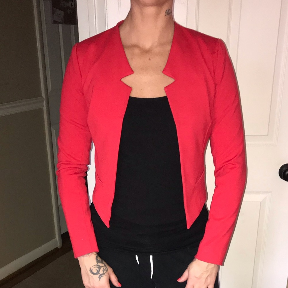 Forever 21 size small red cutout blazer